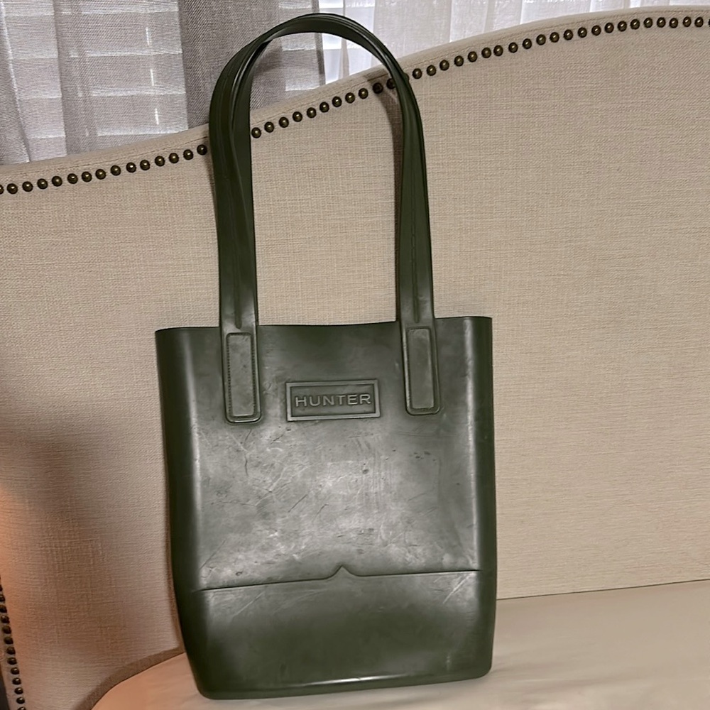 Hunter Tote Bag Womens Large Rubber Waterproof Shoulder Purse Outdoors Durable